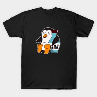 Funny Gin Penguin T-Shirt